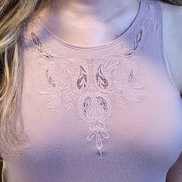 AMERICAN EAGLE OUTFITTERS Soft & Sexy Tank XS Dusty Rose - Picture 2 of 6